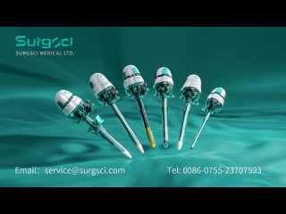 12mm Blunt Obturator Disposable Plastic Hasson Trocar and Cannula Company - Surgsci