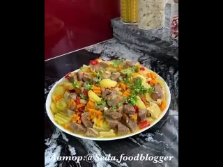 Штрудли с мясом, картошкой