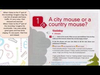 Spotlight 7. Модуль 1a. A city mouse or a country mouse
