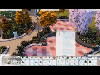 [JuliaFilms] Осенний Кафе-Парк🧡🍁│Строительство│Autumn Cafe-Park│SpeedBuild│NO CC [The Sims 4]
