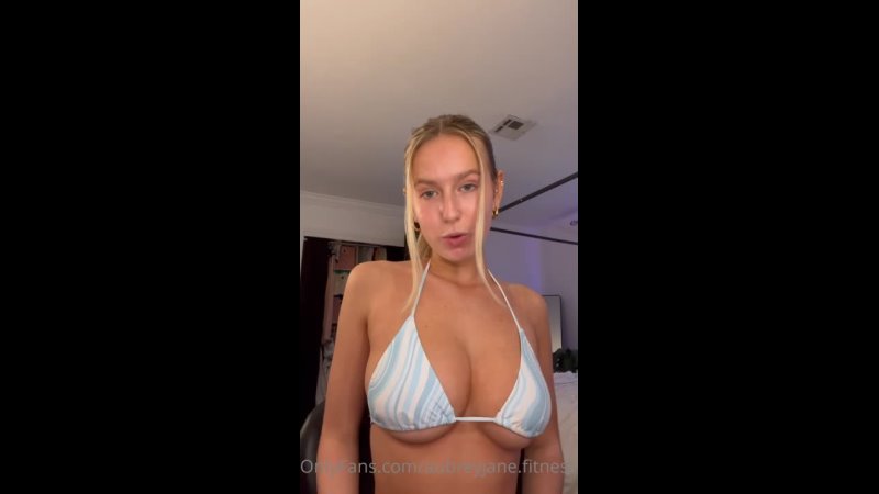 Aubrey CHESNA blonde young tits busty ass lingerie panties ass onlyfans