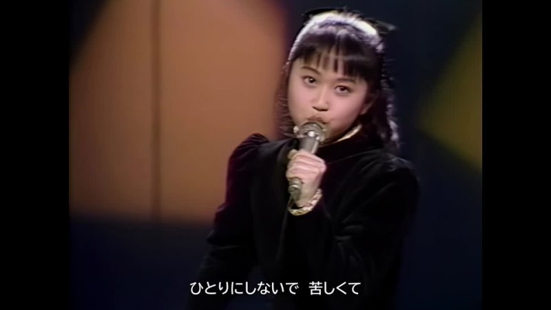 Noriko Ogawa 小川範子 ガラスの目隠し glass blindfold. 1988年11月26日