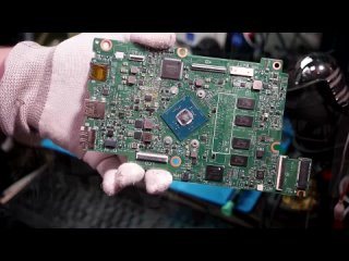 [Freeqwer] Ремонт ноутбука Dell P24T замена EMMC. Накатка чипа.