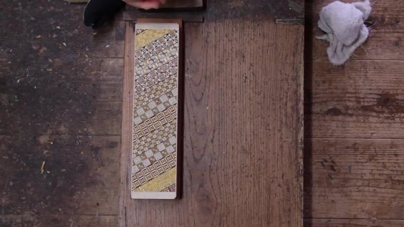 The Fine Art of Japanese Parquetry Using Razor Thin Slices of Wood