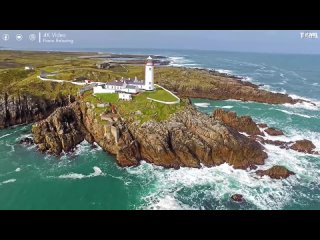 FLYING OVER IRELAND  - Relaxing Music Along With Beautiful Nature Videos -  Video HD