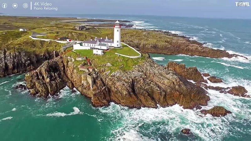 FLYING OVER IRELAND  - Relaxing Music Along With Beautiful Nature Videos -  Video HD