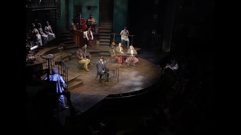 Lillias White's first entrance as Hermes