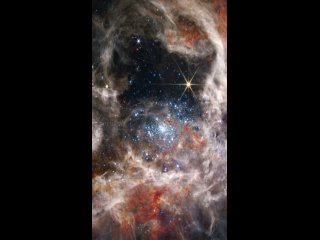 Туманность Тарантул в объективе James Webb