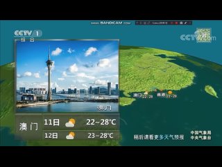 Конец погоды, рекламный блок и начало программы 焦点访谈 (CCTV-1 Китай, , 19:37)