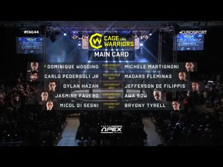 CW 144 - Cage Warriors 144: Main card