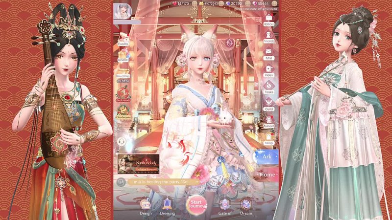 [❀ Evie Gaming ❀] Will I Stay Lucky?? NORTH MELODY Pavilion Gacha Pulls & Fashion Show Gameplay | ShiningNikki