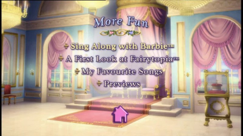 Barbie as The Princess And The Pauper DVD Menu Features