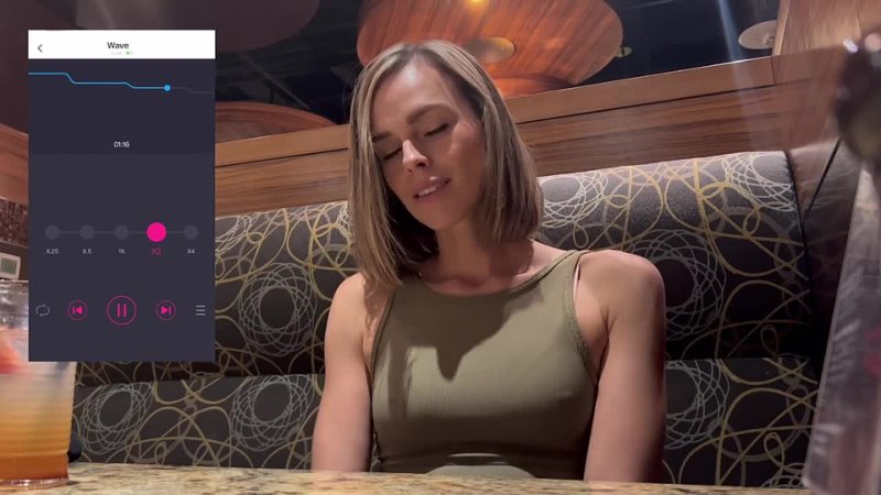 Cumming Hard in Public Restaurant with Lush Remote Controlled Vibrator Serenity Cox