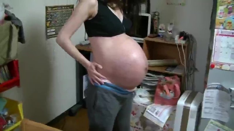 Asian Pregnant Belly