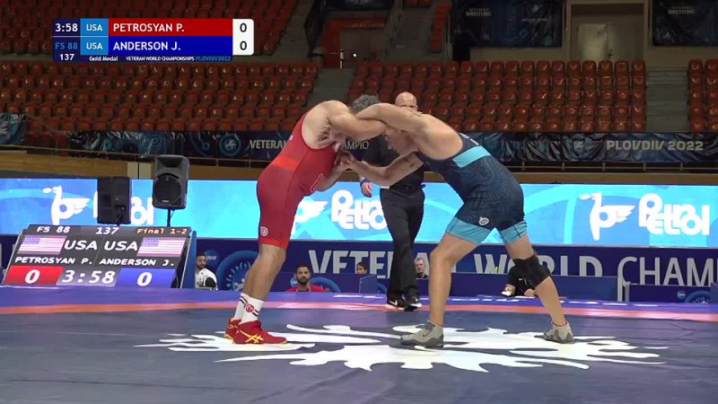 GOLD FS - 88 kg  P. PETROSYAN (USA) v. J. E ANDERSON (USA)