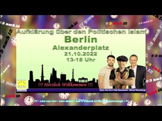 BPE - Kundgebung mit Michael Stürzenberger  und Irfan Peci - Berlin Alexanderplatz -