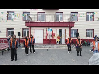 Танцевальная разминка от активистов РДШ в Юргинском районе