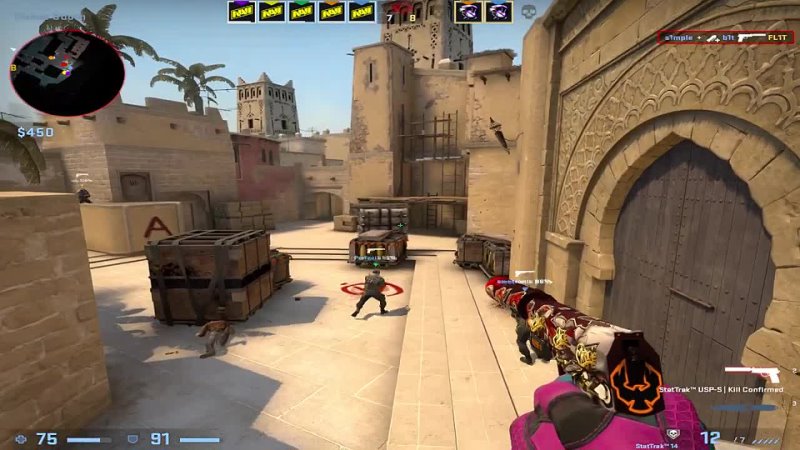 [CS:GO PRO POV CUSTOM SETTINGS] CSGO POV NAVI s1mple (30/20) vs Outsiders (mirage) @ IEM Road to Rio 2022 Europe RMR B