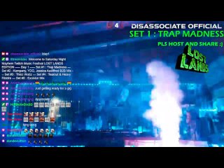 disassociate official - SNM TWITCH MUSIC FESTIVAL LOST LANDS EDITION DAY 1 (Twitch live )