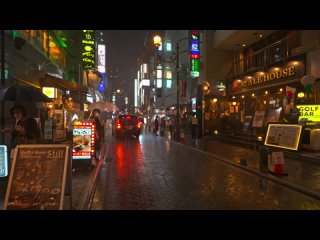 Ночная прогулка по Токио под сильным дождем — лето 2022 г. [bakaseye]