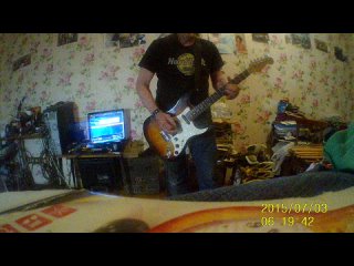 slow groove blues backing track in B