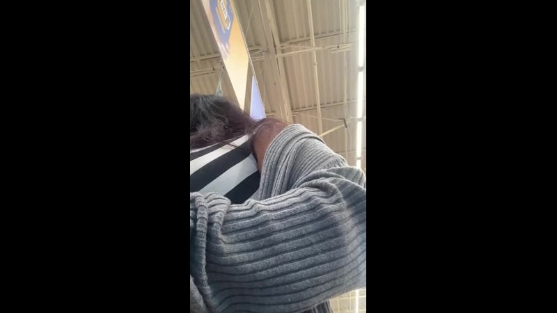 Jus Agirl EXHIBITIONIST AT STORE CHECKOUT WITH TITS OUT