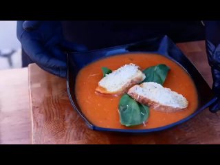 Томатный суп с гренками, что приготовить 🔥 лучшие рецепты, домашние рецепты, готовить, РАЗВЛЕКУХАмания 👀 еда