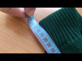 измерение длины рукава свитера