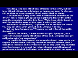 STORIES FOR CHILDREN - THE STORY OF SNOW WHITE.