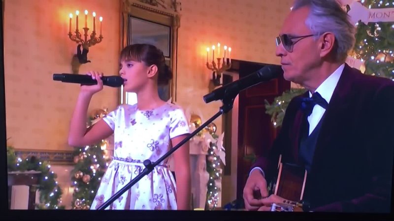 Hallelujah Andrea Virginia Bocelli White House Christmas