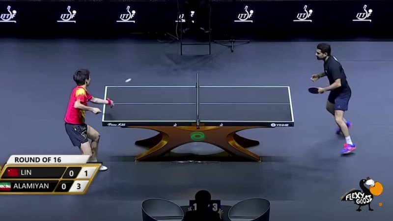 Lin Gaoyuan vs Noshad Alamiyan, MS, 2022 ITTF ATTU Asian Cup (