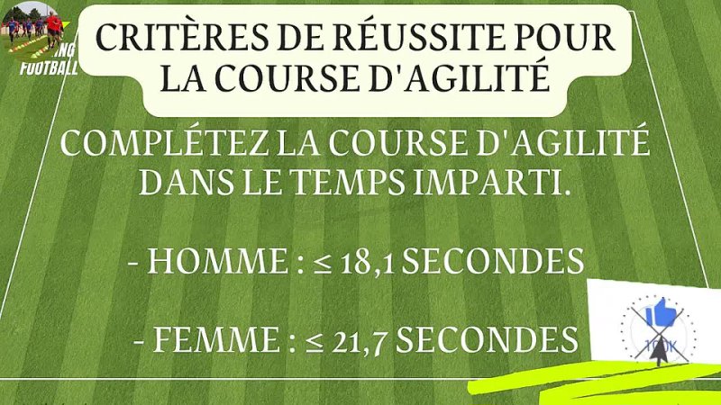 Test de compétence physique course