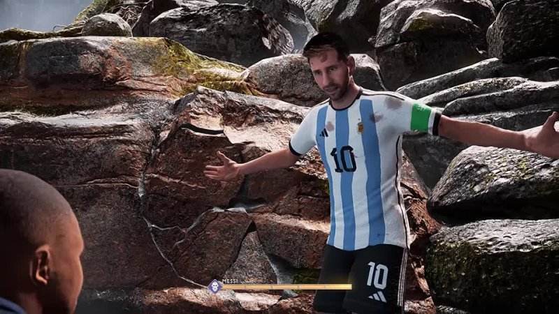 Messi fights Mbappé in God of War Argentina VS France World Cup