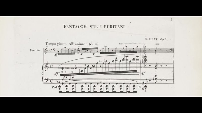 Liszt Réminiscences des Puritains (