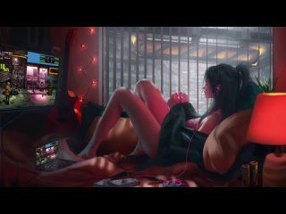 Girl playing video games - Милые живые обои на рабочий стол