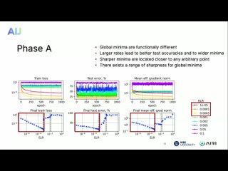 Surprising properties of loss landscape in over-parameterized models. Dmitri Vetrov, HSE University, AIRI