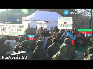 ‼️🇷🇺🇦🇿Азербайджанские нацики против российских миротворцев, что происходит и кто за этим стоит