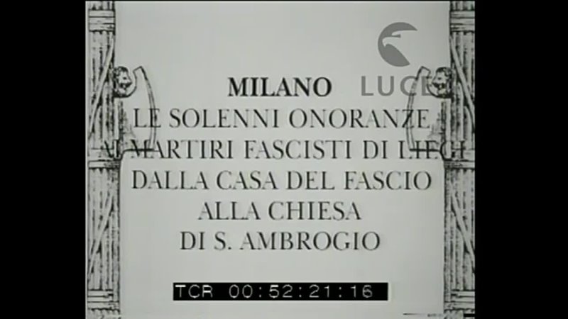 A Milano onoranze ai martiri fascisti di Liegi [9SXZZFFxH1A]