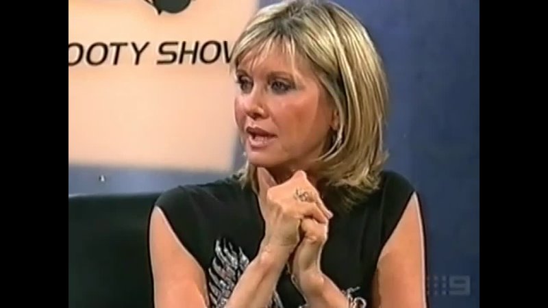 Olivia Newton John The Footy Show ( Channel 9 Aus) promoting Cancer Benefit Gala May