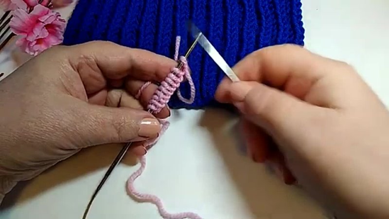 Английская резинка .Вязание спицами для начинающих. English elastic knitting for