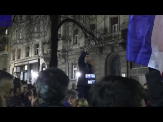 Протесты в Белграде на фоне обострения отношений между Сербией и Косово