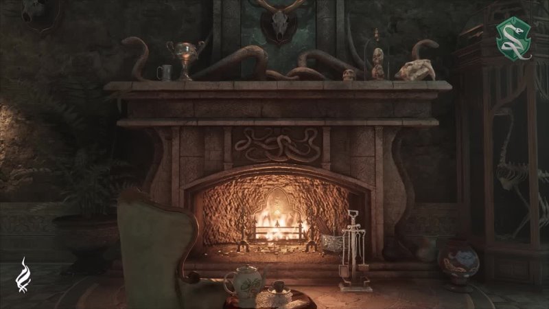 Hogwarts Legacy Slytherin Fireplace 4