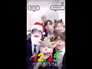 161223 SNOW BTS wishing Merry Christmas