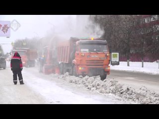 В Раменском активно работает снегоуборочная техника.