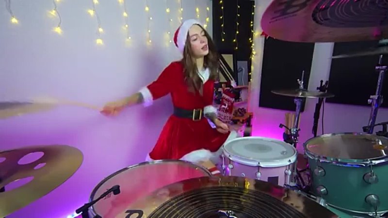 All I Want For Christmas Is You My Chemical Romance Drum Cover by Kristina