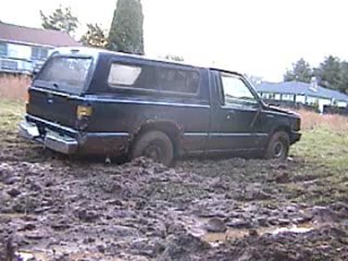 Pickup Stuck in Mud in my back yard Part 2