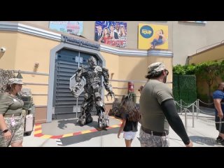 Megatron has FUN at Universal Studios, Hollywood.