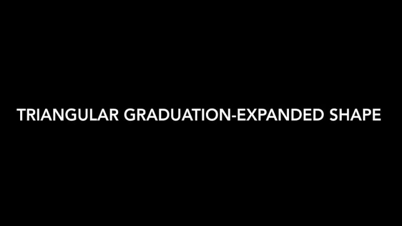 TRIANGULAR GRADUATION EXPANDED SHAPE