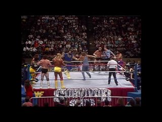 Hulk Hogan Savage Hercules Koko B. Ware and Hillbilly Jim vs Akeem Big Boss Man Ted DiBiase King Haku and Red Rooster (1988)