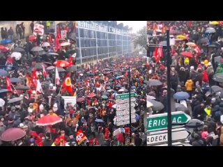 19 января, во Франции прошла всеобщая забастовка против пенсионной реформы